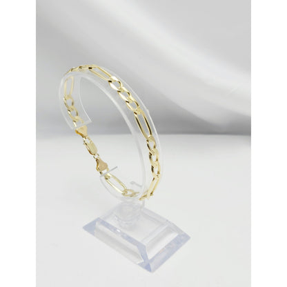 14K Yellow Gold Figaro Link Bracelet