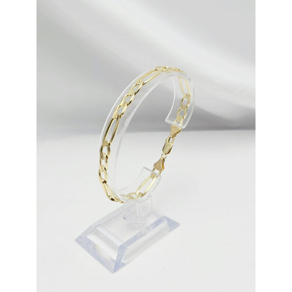 14K Yellow Gold Figaro Link Bracelet