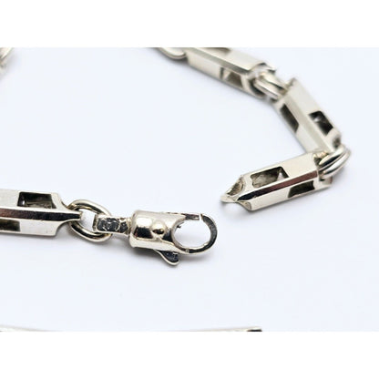 10K White Gold Custom Link Chain Necklace