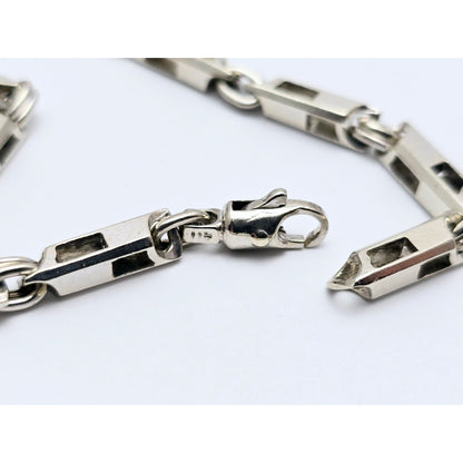 10K White Gold Custom Link Chain Necklace