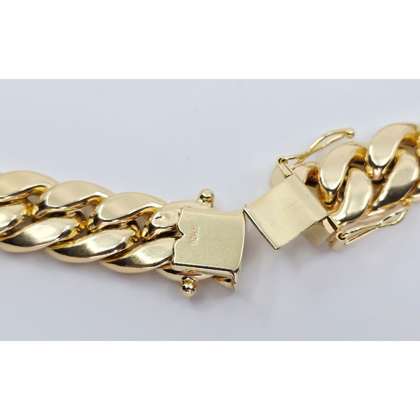 10K Yellow Gold Cuban Link Chain Necklace