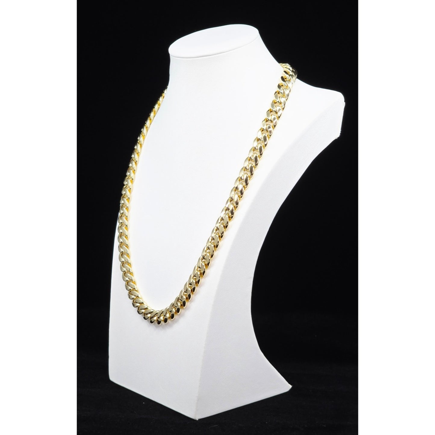 10K Yellow Gold Cuban Link Chain Necklace