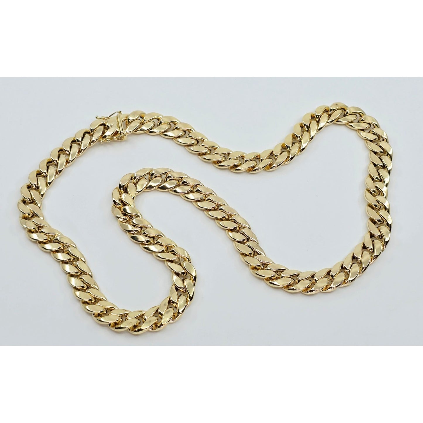 10K Yellow Gold Cuban Link Chain Necklace