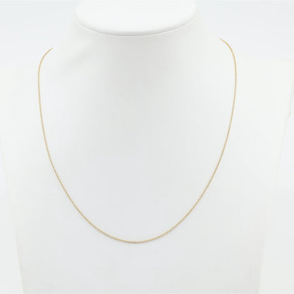 Thin 14K Yellow Gold Link Chain Necklace