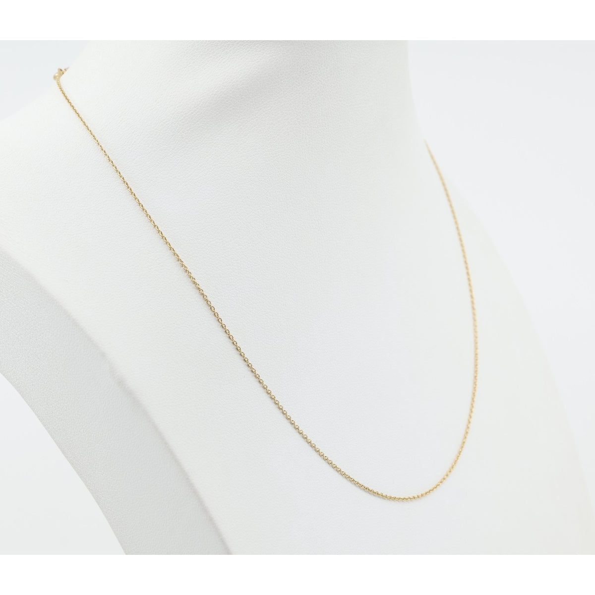 Thin 14K Yellow Gold Link Chain Necklace