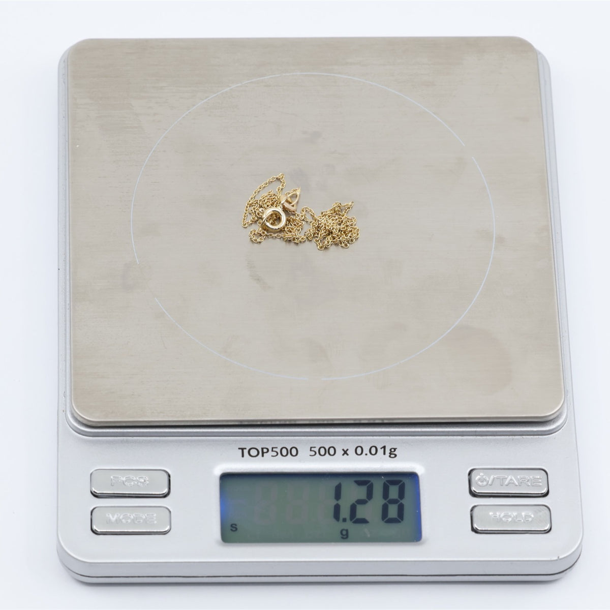 Thin 14K Yellow Gold Link Chain Necklace