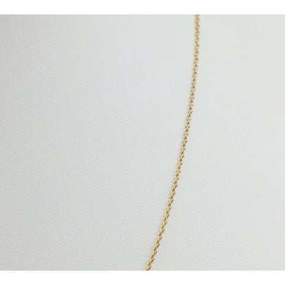 Thin 14K Yellow Gold Link Chain Necklace