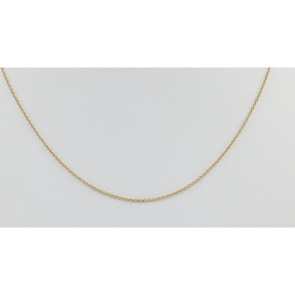 Thin 14K Yellow Gold Link Chain Necklace