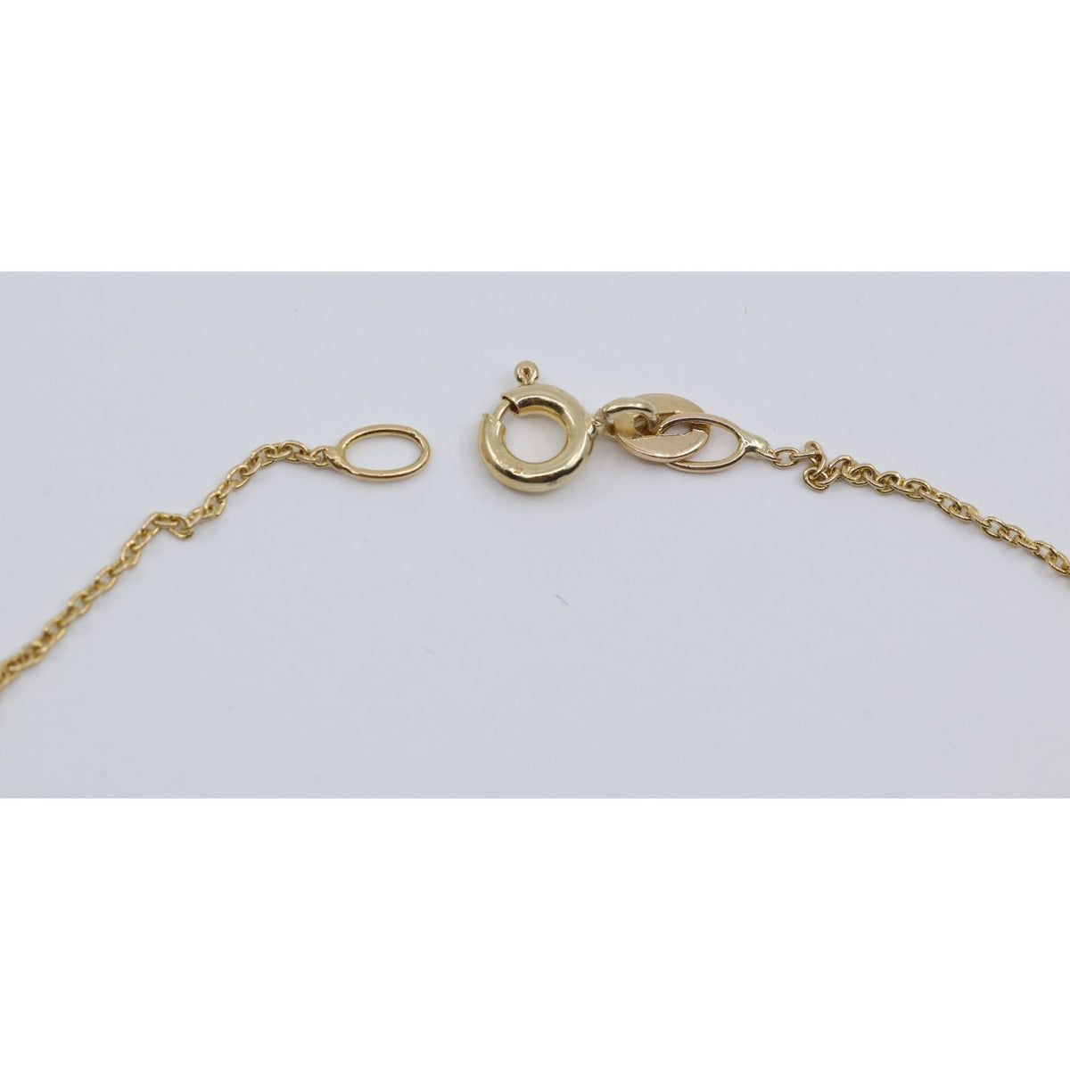 Thin 14K Yellow Gold Link Chain Necklace