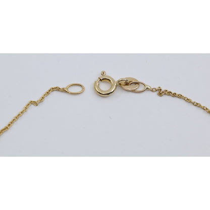 Thin 14K Yellow Gold Link Chain Necklace