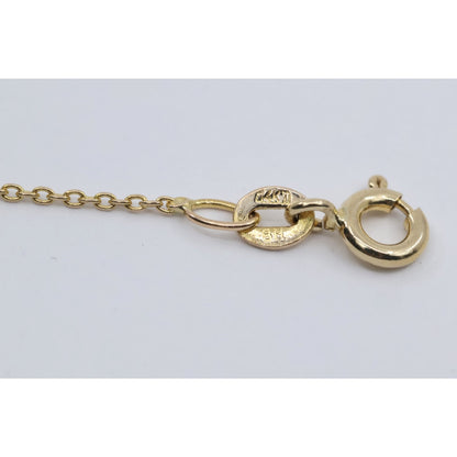Thin 14K Yellow Gold Link Chain Necklace
