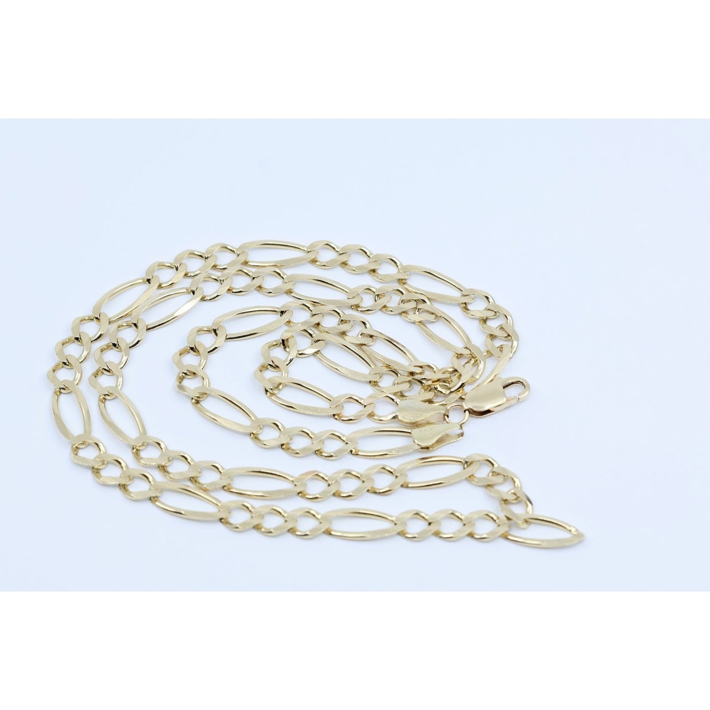 10K Yellow Gold Figaro Link Chain Necklace