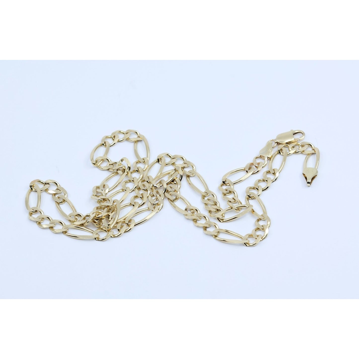 10K Yellow Gold Figaro Link Chain Necklace