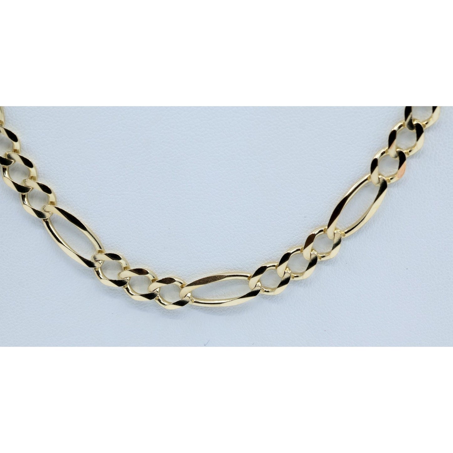 10K Yellow Gold Figaro Link Chain Necklace