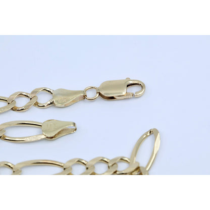 10K Yellow Gold Figaro Link Chain Necklace