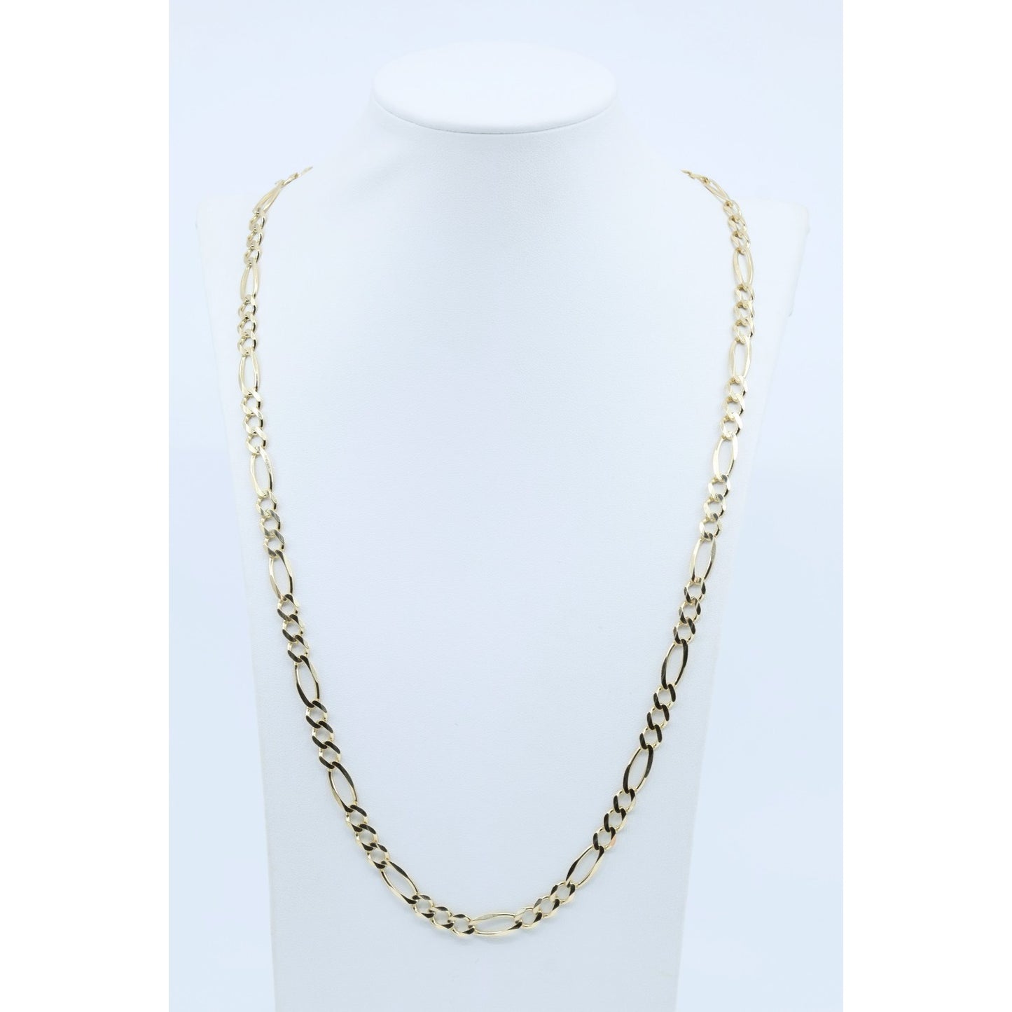 10K Yellow Gold Figaro Link Chain Necklace