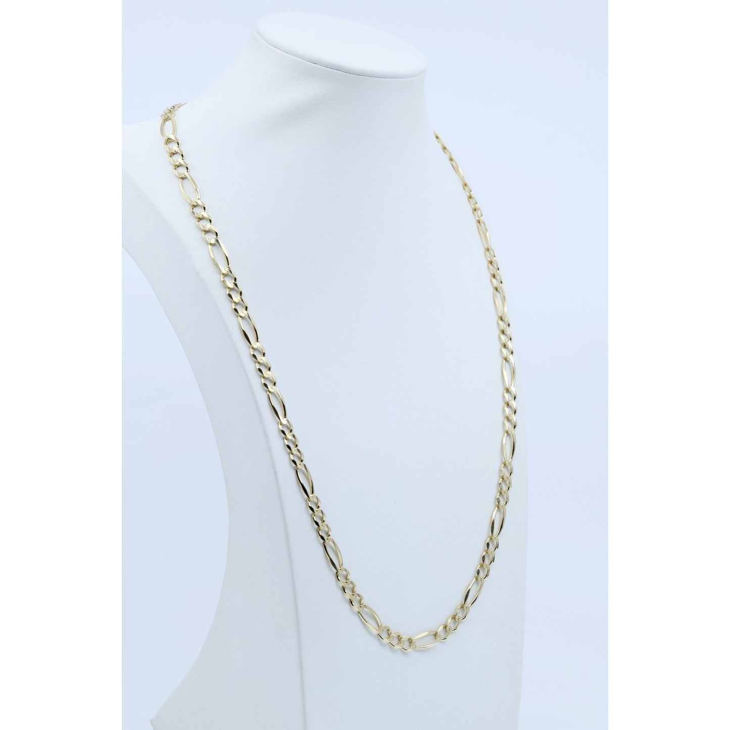 10K Yellow Gold Figaro Link Chain Necklace