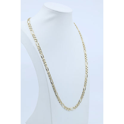 10K Yellow Gold Figaro Link Chain Necklace