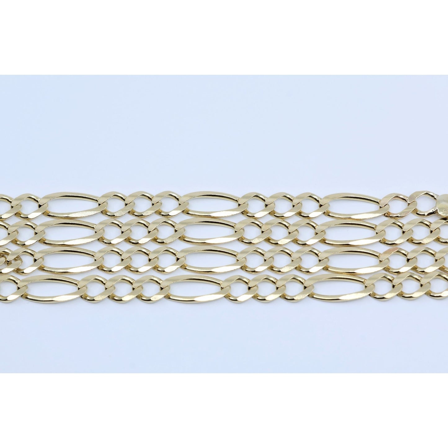 10K Yellow Gold Figaro Link Chain Necklace
