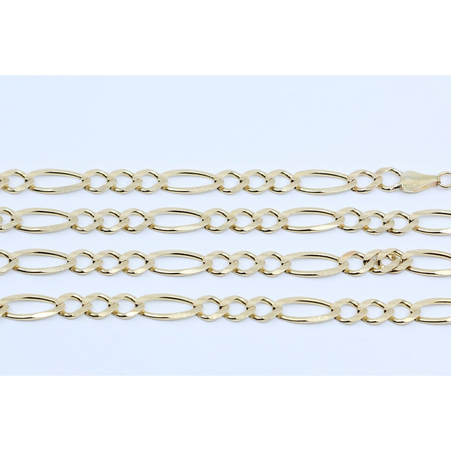 10K Yellow Gold Figaro Link Chain Necklace
