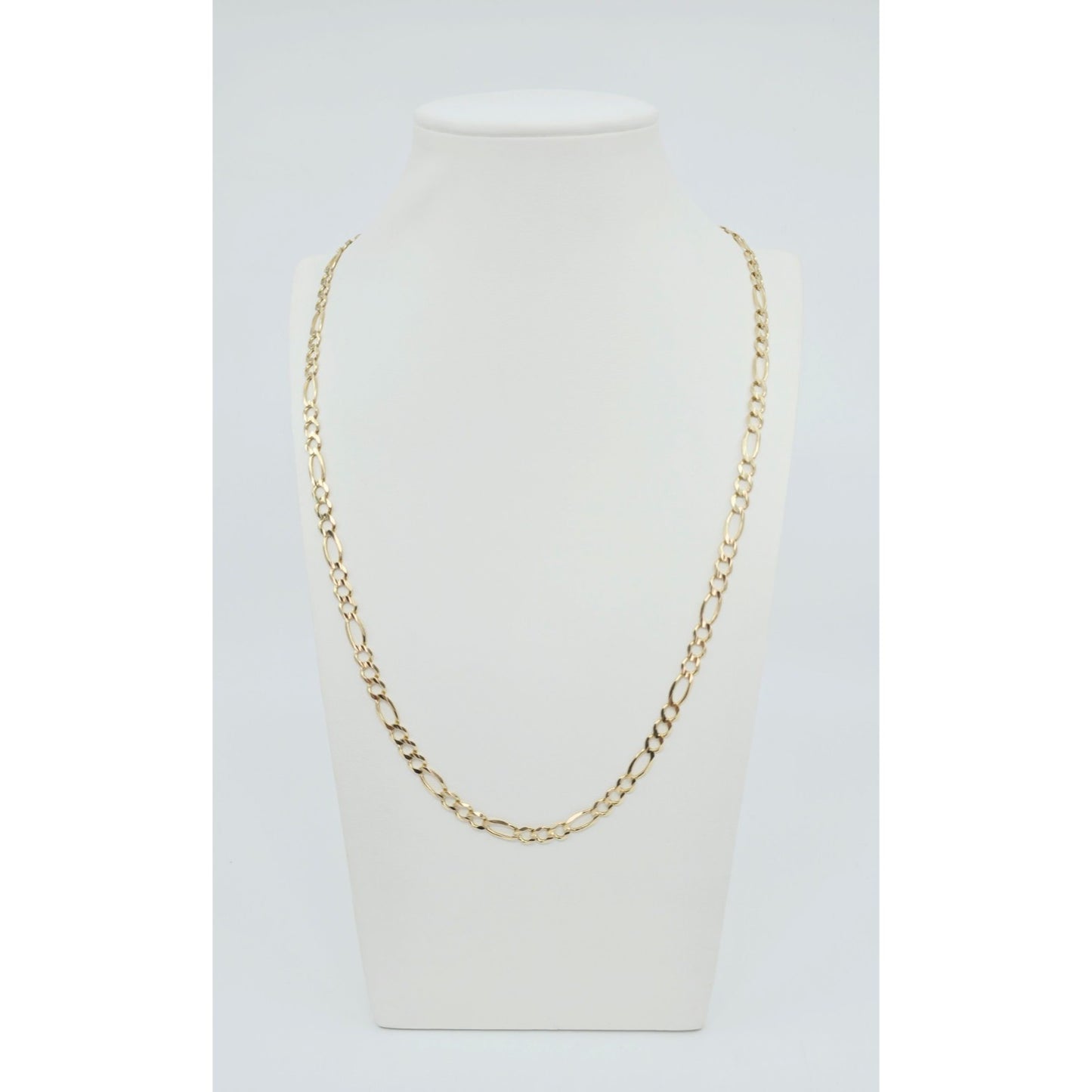 10K Yellow Gold Figaro Link Chain Necklace