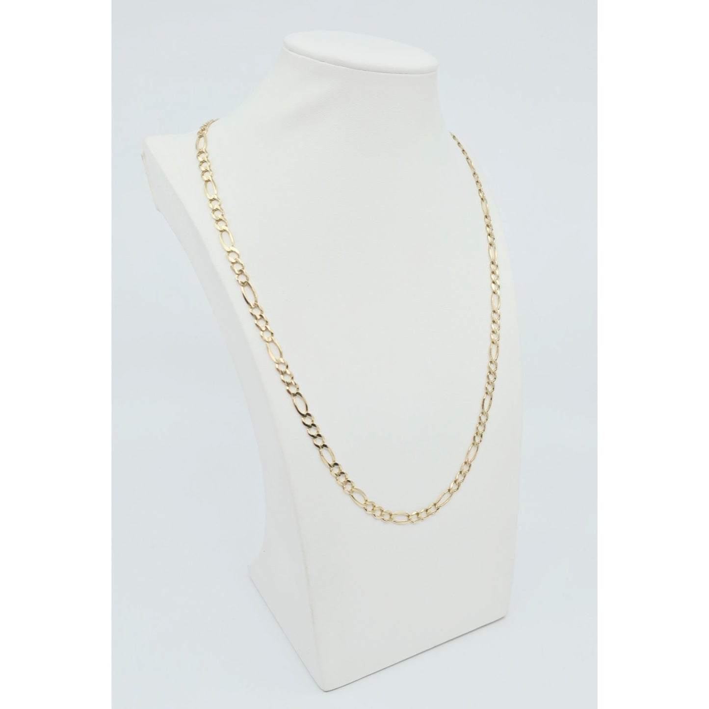 10K Yellow Gold Figaro Link Chain Necklace