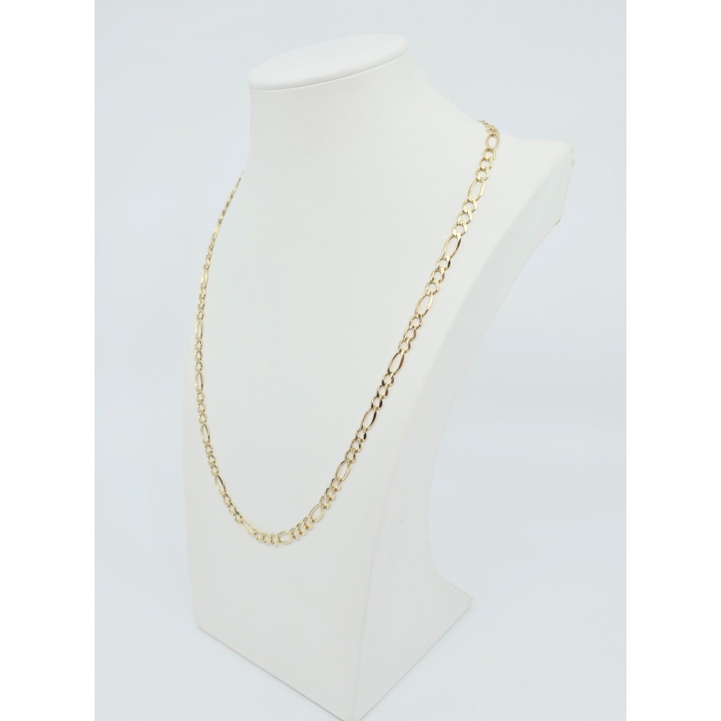 10K Yellow Gold Figaro Link Chain Necklace