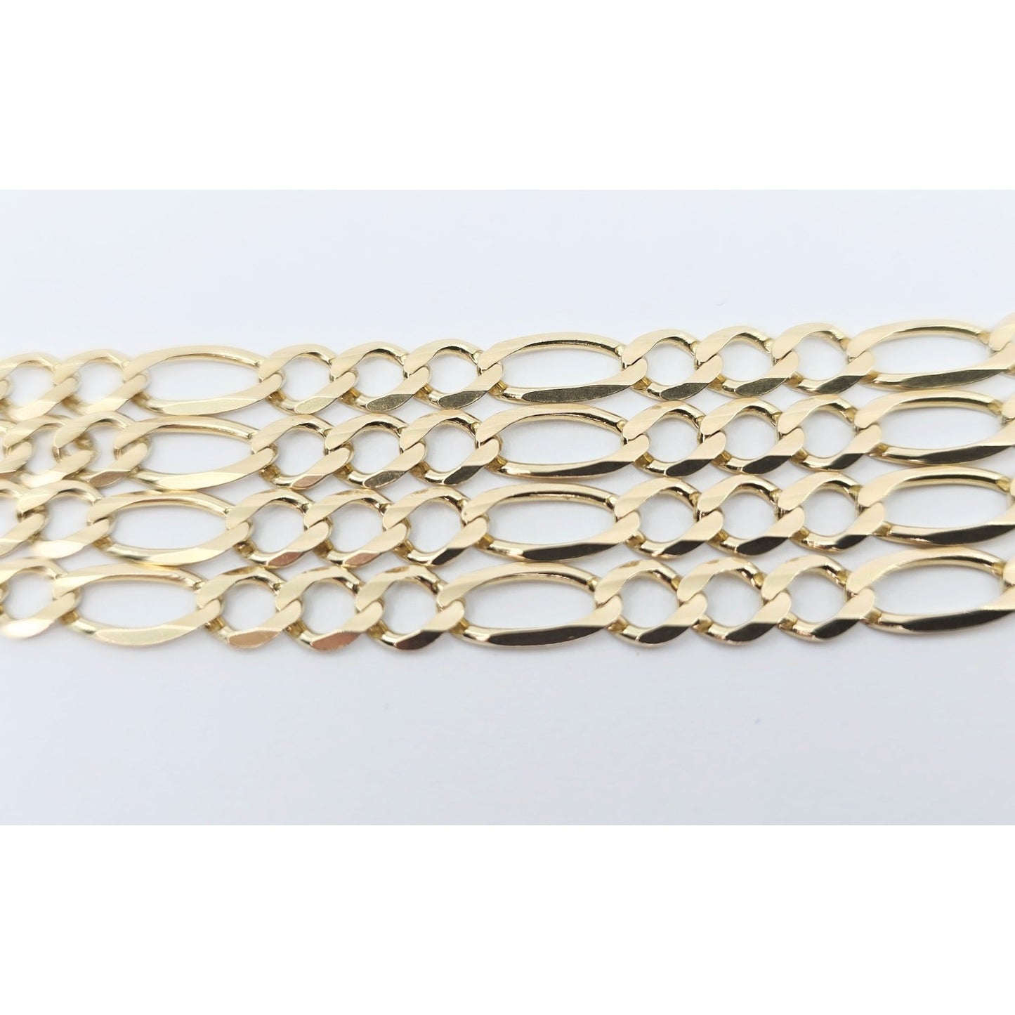 10K Yellow Gold Figaro Link Chain Necklace