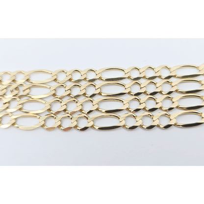 10K Yellow Gold Figaro Link Chain Necklace