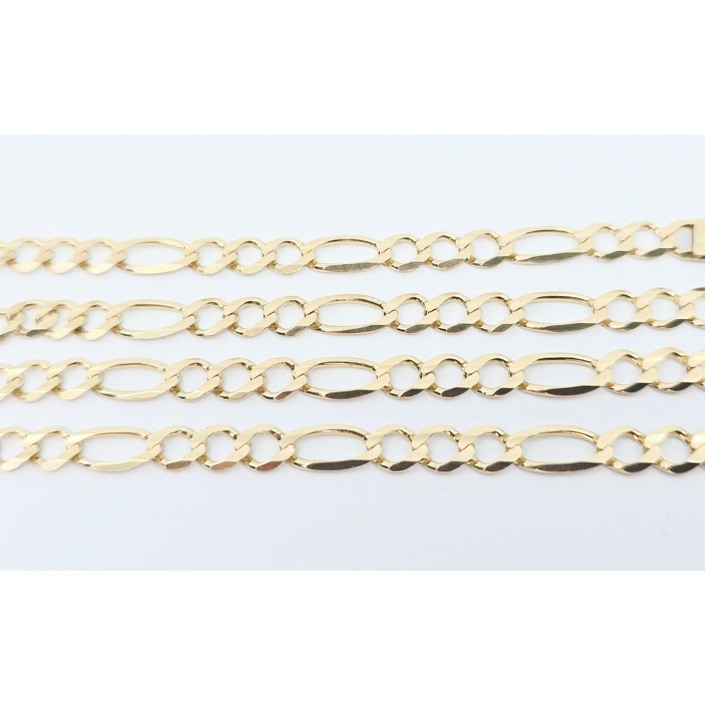 10K Yellow Gold Figaro Link Chain Necklace