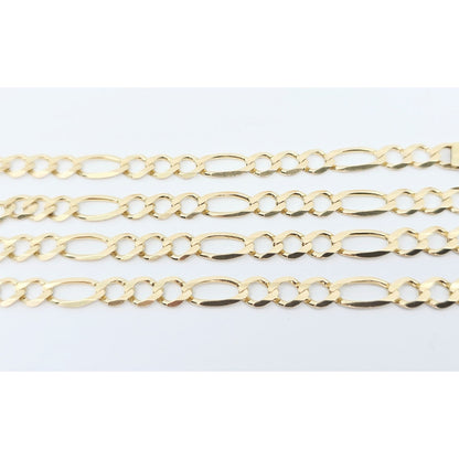 10K Yellow Gold Figaro Link Chain Necklace