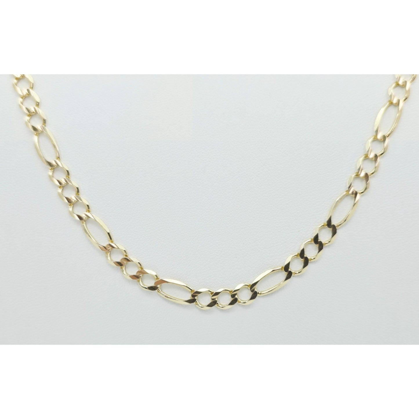 10K Yellow Gold Figaro Link Chain Necklace