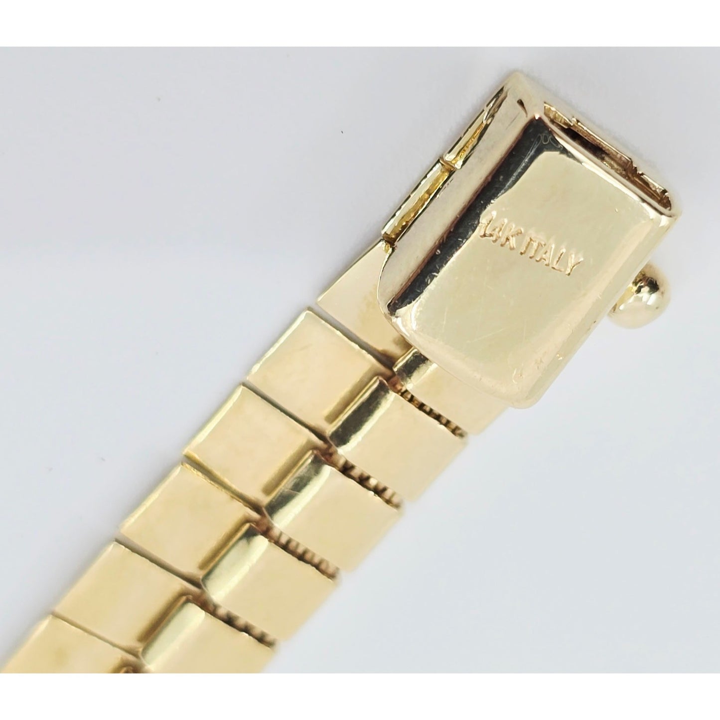 14K Yellow Gold Graduated Flat Collar Statement Link Chain Necklace