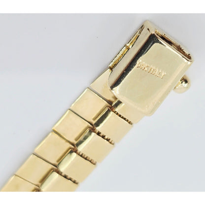 14K Yellow Gold Graduated Flat Collar Statement Link Chain Necklace