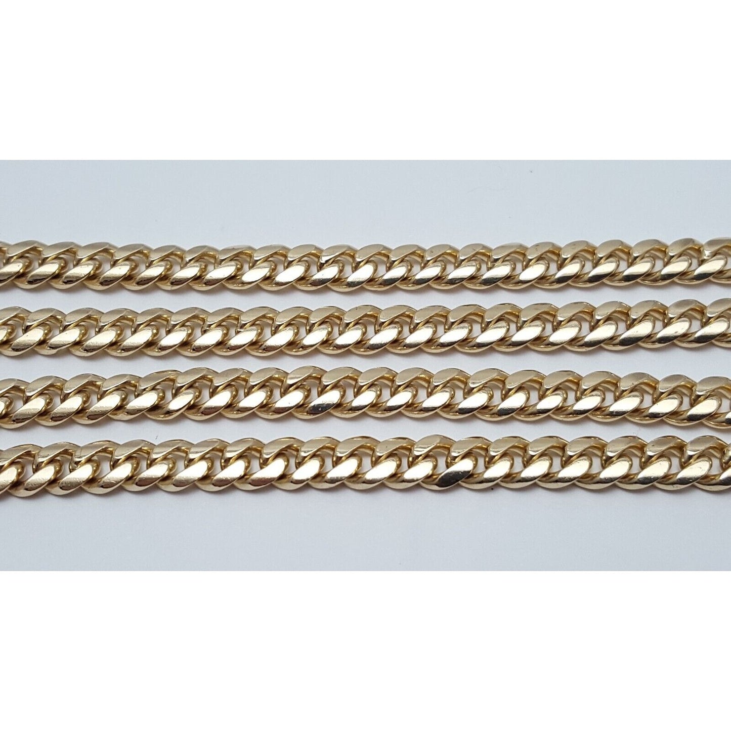 14K Yellow Gold Cuban Link Chain Necklace