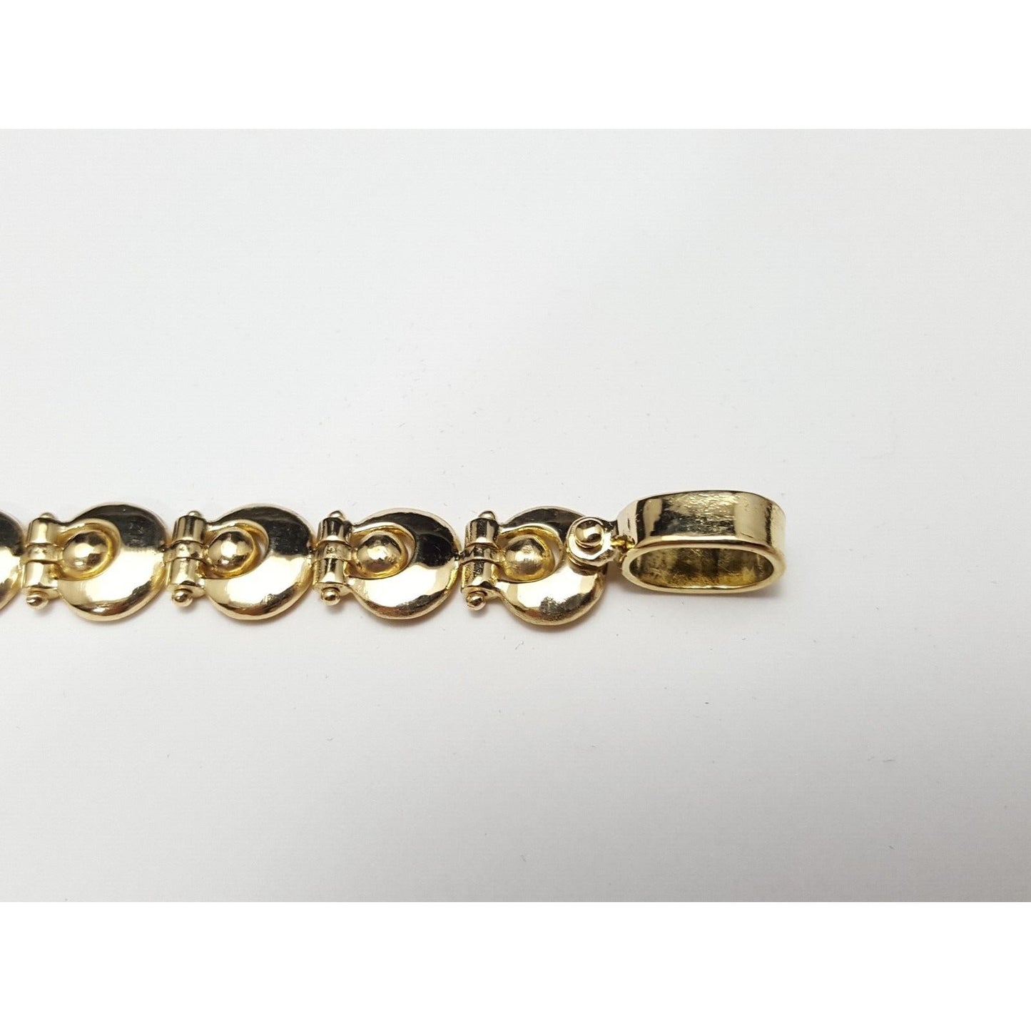 18K Solid Yellow Gold Designer Link Bracelet