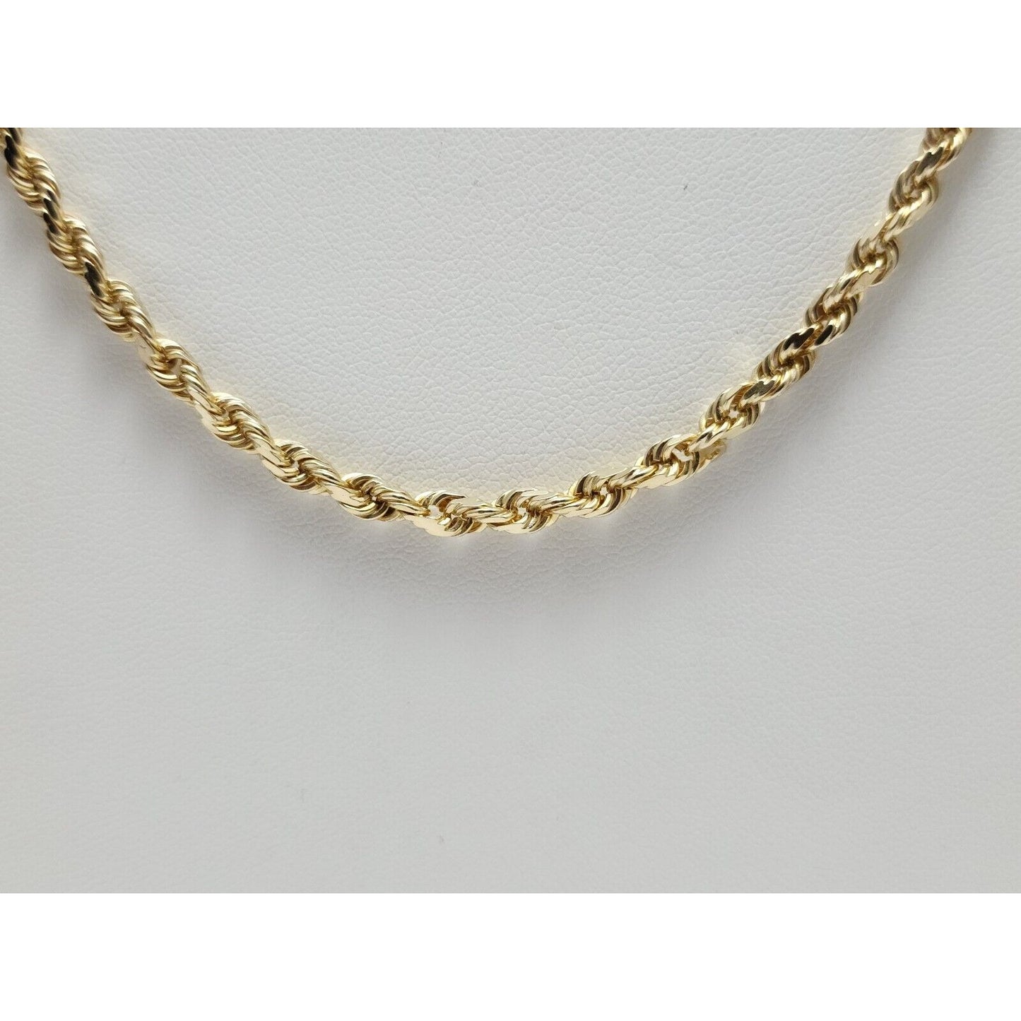 14K Yellow Gold Rope Chain Necklace