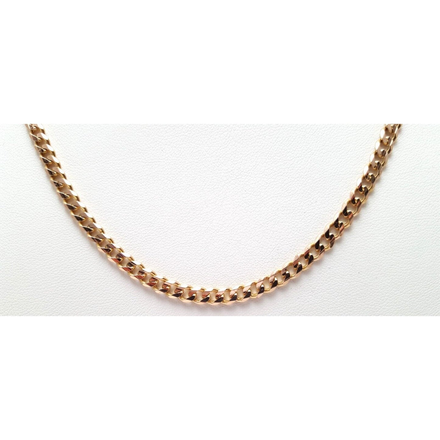 14K Rose Gold Cuban Link Chain Necklace