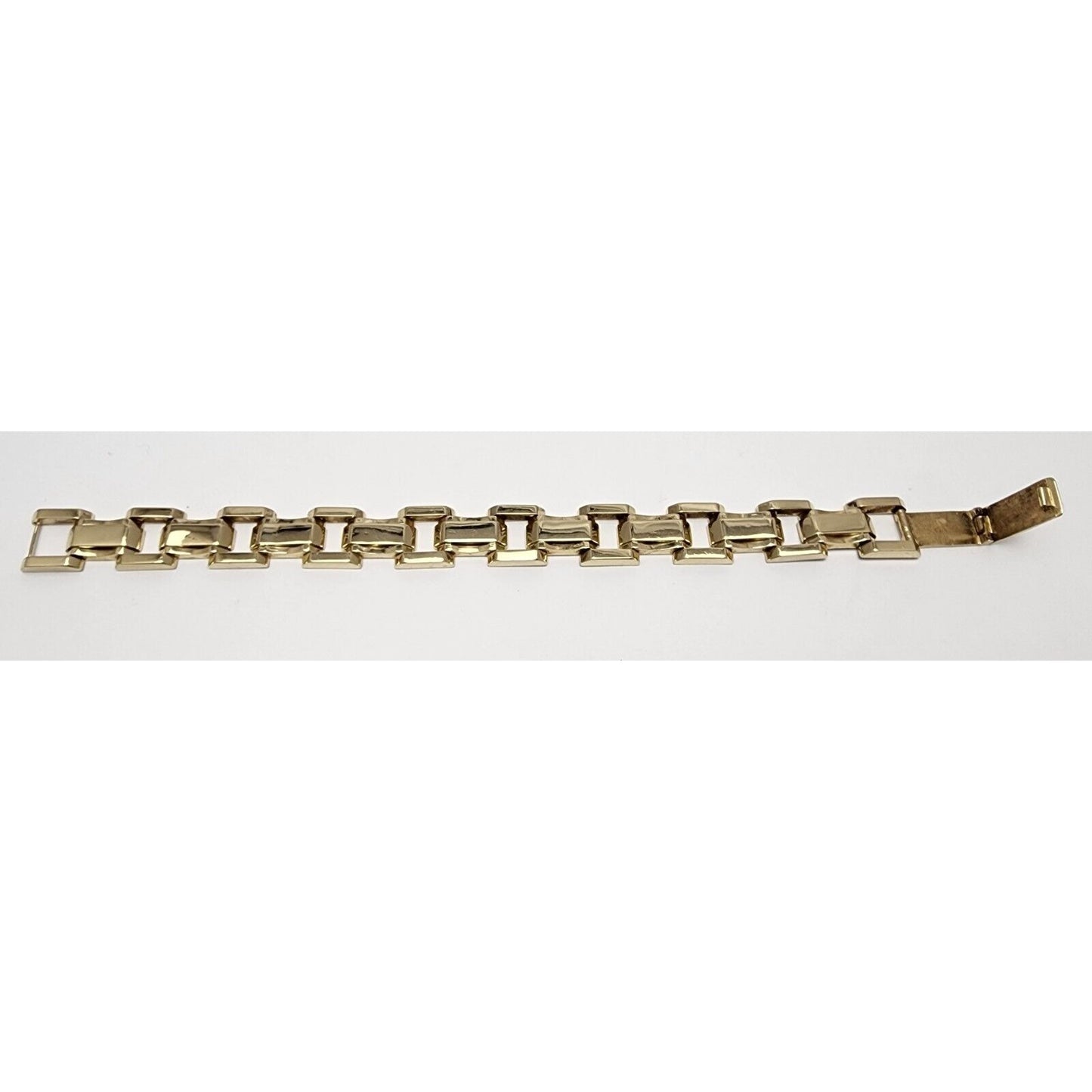 14K Solid Yellow Gold Designer Custom Link Bracelet