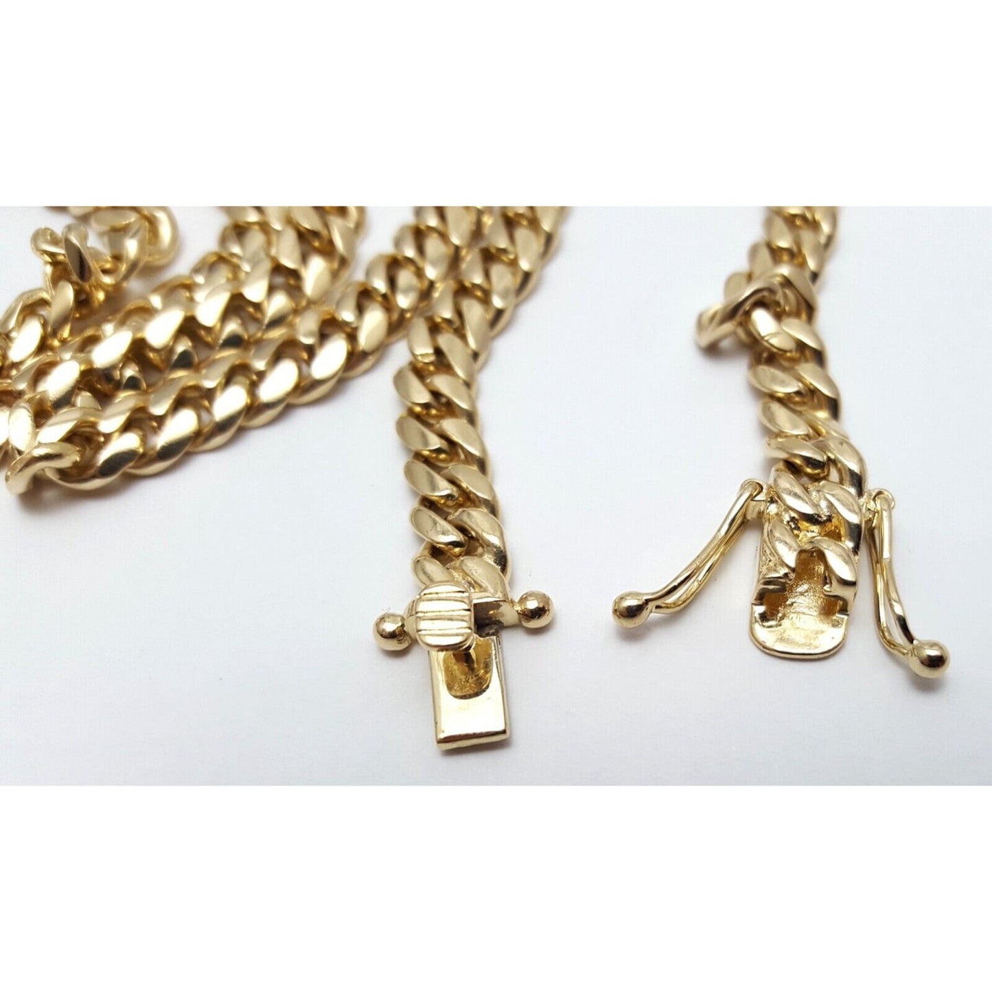 14K Yellow Gold Cuban Link Chain Necklace