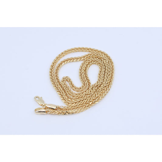 14K Yellow Gold Franco Link Chain Necklace