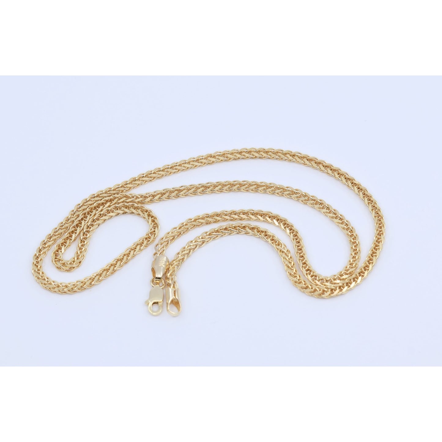 14K Yellow Gold Franco Link Chain Necklace