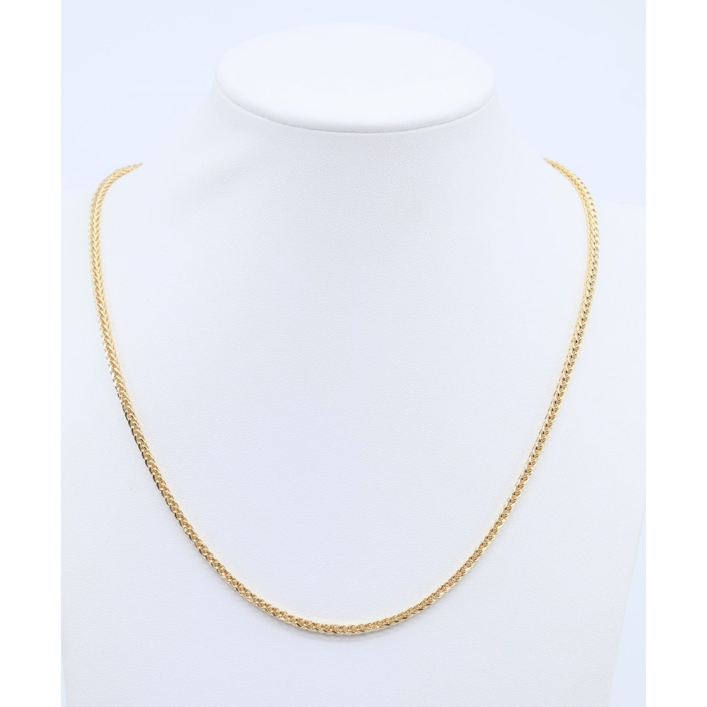 14K Yellow Gold Franco Link Chain Necklace