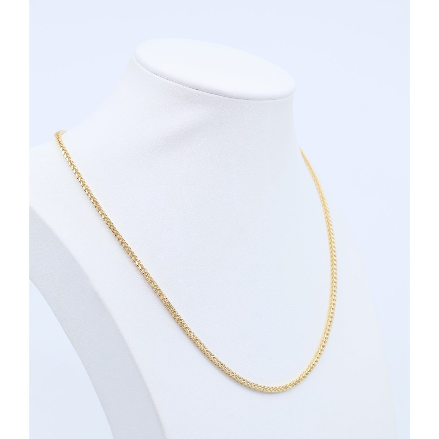 14K Yellow Gold Franco Link Chain Necklace