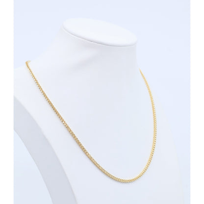 14K Yellow Gold Franco Link Chain Necklace