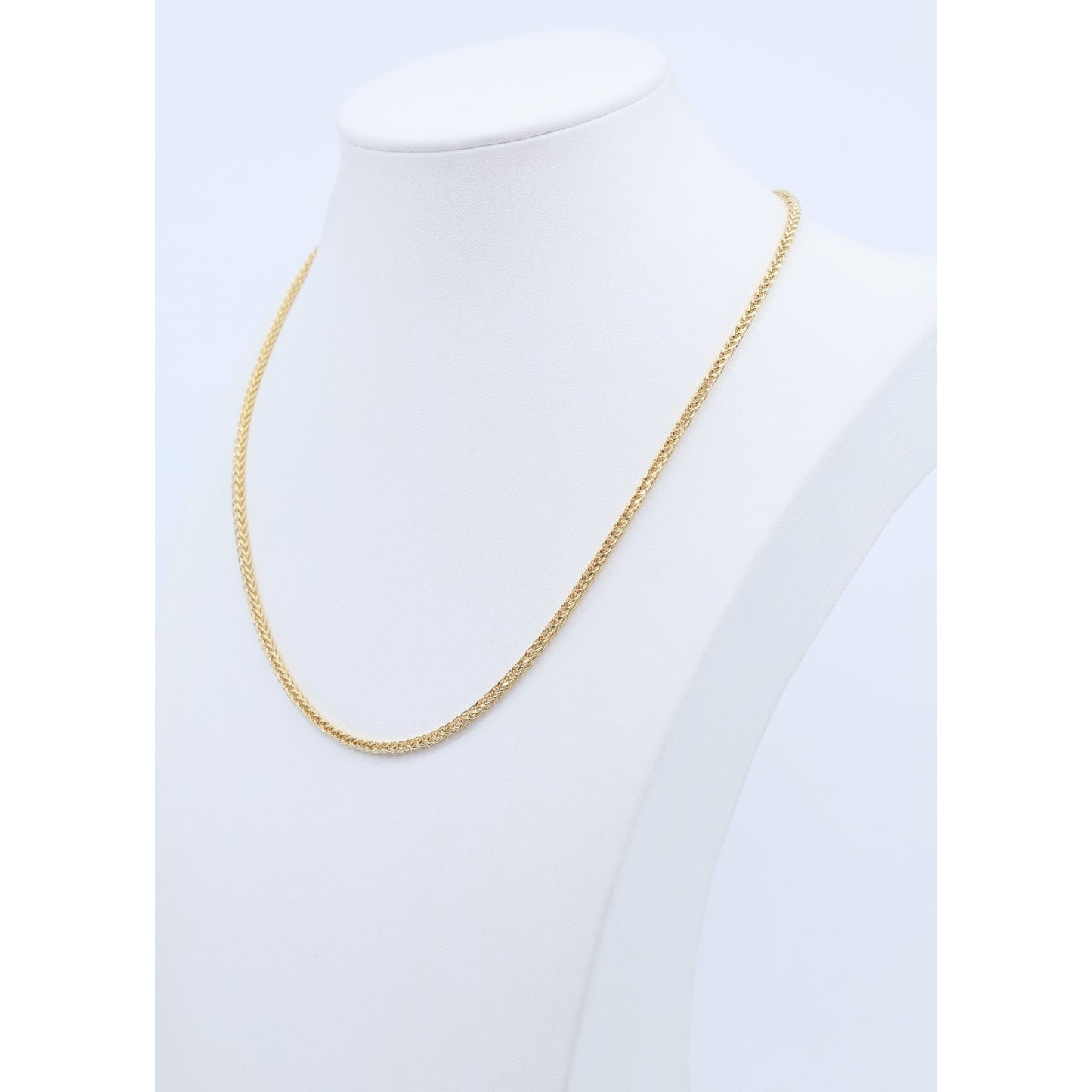 14K Yellow Gold Franco Link Chain Necklace