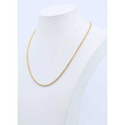 14K Yellow Gold Franco Link Chain Necklace