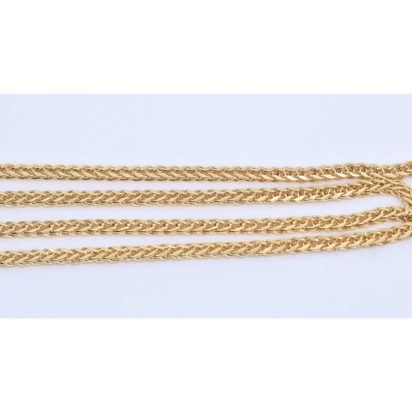 14K Yellow Gold Franco Link Chain Necklace