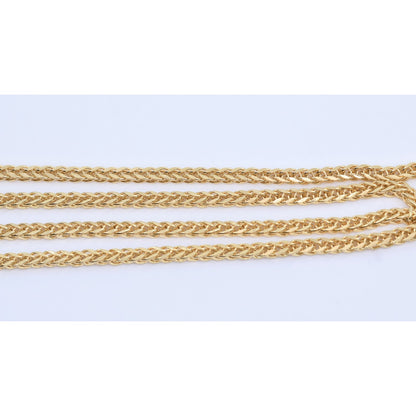 14K Yellow Gold Franco Link Chain Necklace