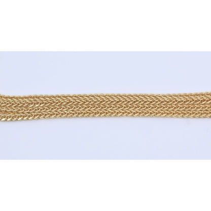 14K Yellow Gold Franco Link Chain Necklace